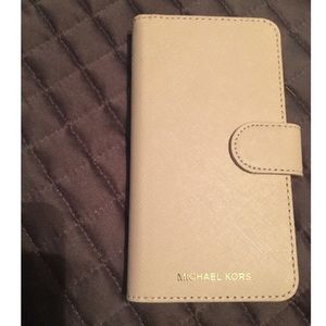 Soft Pink Michael Kors iPhone X Case & Wallet